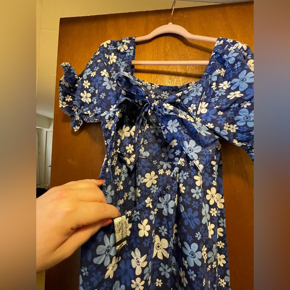 ASOS PLUS PUFF SLEEVE DRESS 💙🦋💙 - Picture 7 of 8